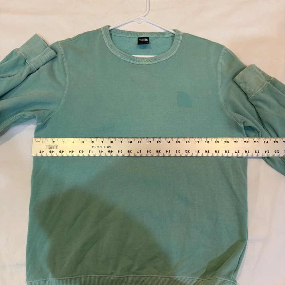The North Face Mens Crewneck Sweatshirt Seafoam Green Tonal Logo Medium NF0A5317